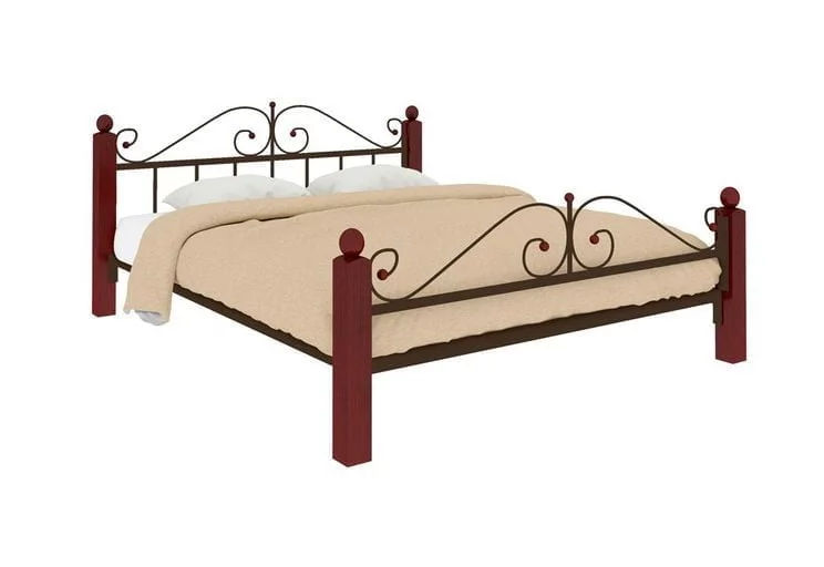 Кровать Диана Lux plus 1200х2000 Коричневая_0