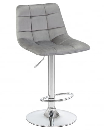 Стул барный DOBRIN TAILOR Серый велюр MJ9-75_0