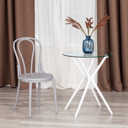 Стул THONET (mod. PL62) пластик, 42 x 52 x 89 см, Grey (Cерый) 09_9