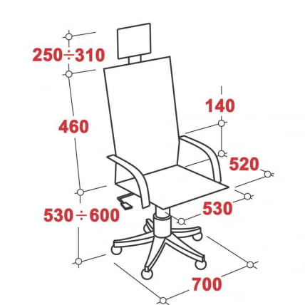 Кресло руководителя EChair-CS-8821E-2 429360 Коричневое_1