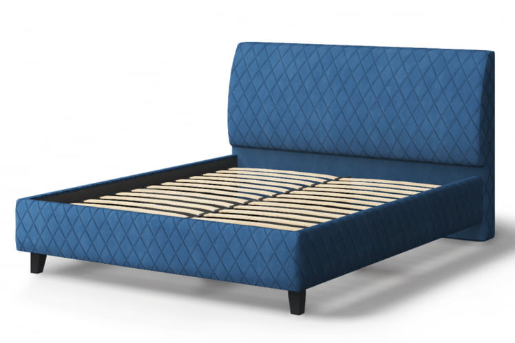 Кровать Хилтон, 2000 кс 1400 мм, синий / x_1