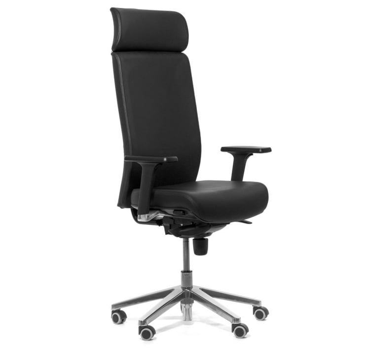 Кресло для руководителя Ронан В Дэкота Черное / Ronan W Dakota_0