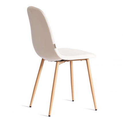Стул BREEZE (mod. JSC-58) Велюр/металл , 44 х 53 х 86 см, Light beige (светло-бежевый) HLR1 / натуральный_2
