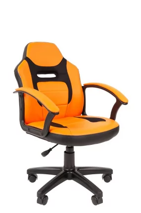 Детское кресло CHAIRMAN KIDS 110 Черный-оранжевый_0