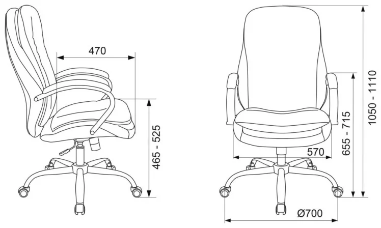 Кресло руководителя Бюрократ T-9950SL Fabric серый Alfa 44_4