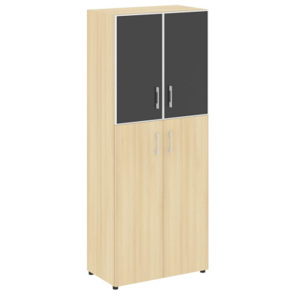 Шкаф Ялта ЛТ.СТ-1.7 Р блаcк Акация Лорка/Стекло Блаcк 800*450*1987 / LT.ST-1.7 R black Black_0