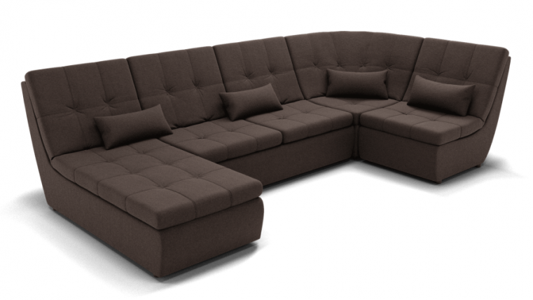 Диван Калифорния-4 (ЗР) Цвет фасада: Коричневый; Тип: Универсальный; Материал фасада: Металл/Велюр_0