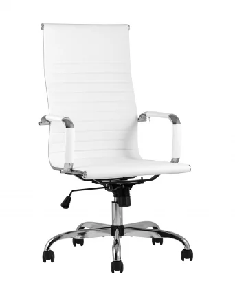 Кресло руководителя TopChairs City Белое_0