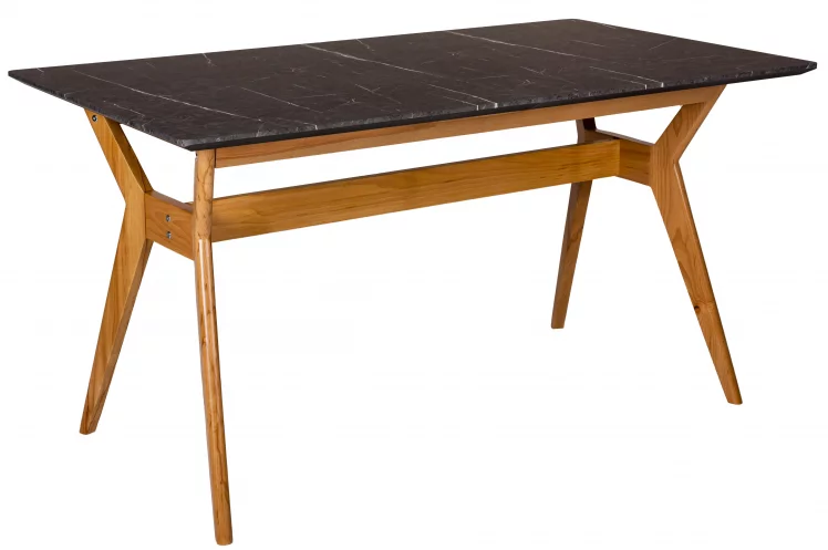 Стол раскладной Нарвик 120-160 БУК-Мрамор Графит_0