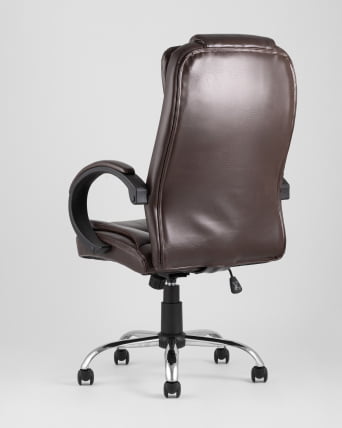 Компьютерное кресло ТопЧаирс Атлант экокожа Коричневое / TopChairs Atlant_5