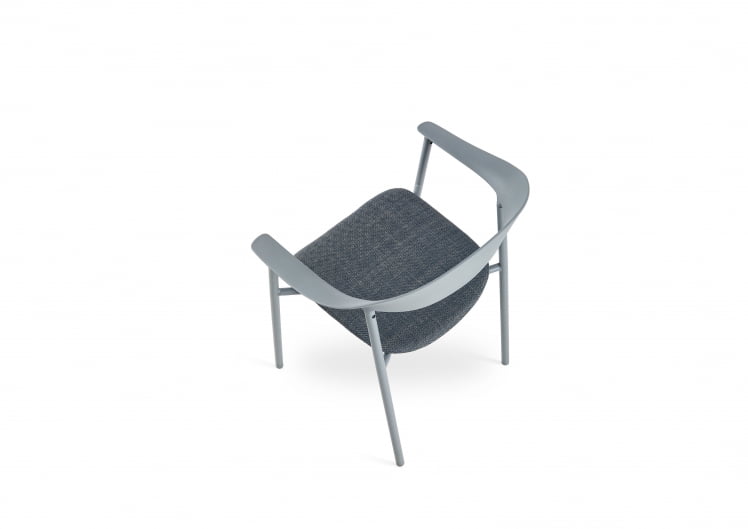 Стул Eila с подушкой пластик серый_8