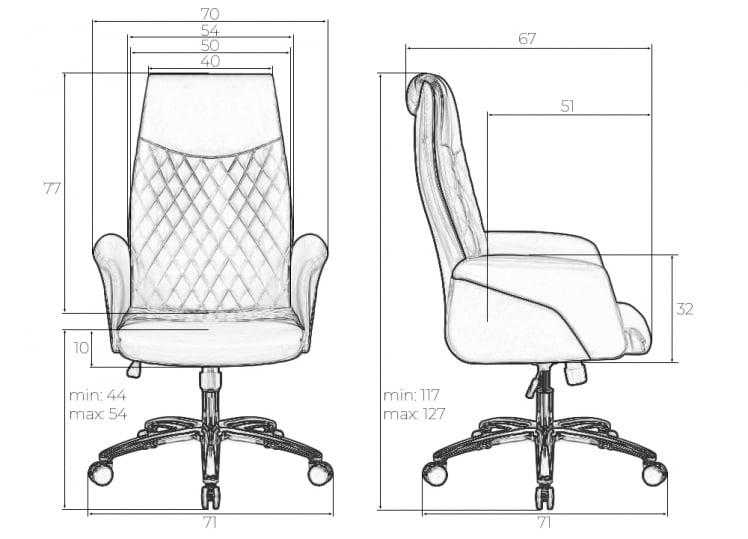 Офисное кресло для руководителей DOBRIN LEONARD (коричнево-бежевый)_8