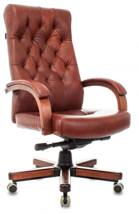 Кресло руководителя Бюрократ T-9928WALNUT/CHOK_0