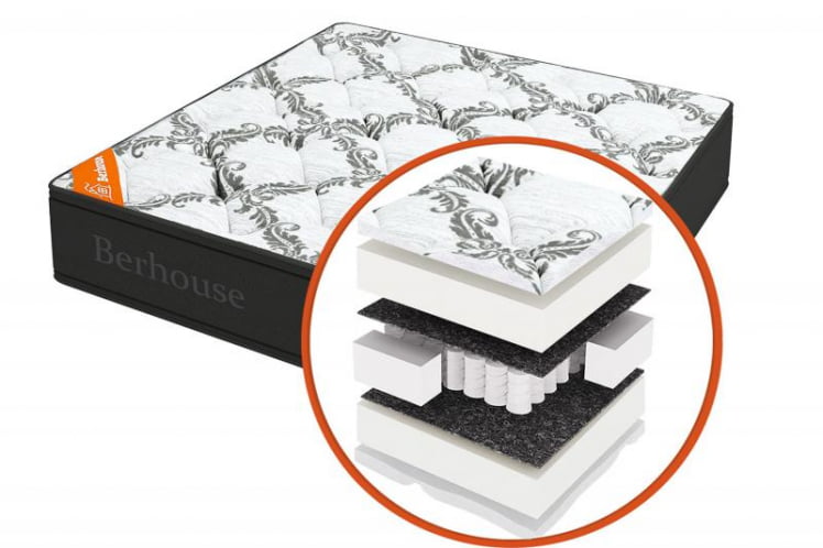 Матрас Мега холкон ТФК Грай Нигхт (Берхоусе) Размер: 1400х1900 мм / Mega TFK Gray Night (Berhouse)_0