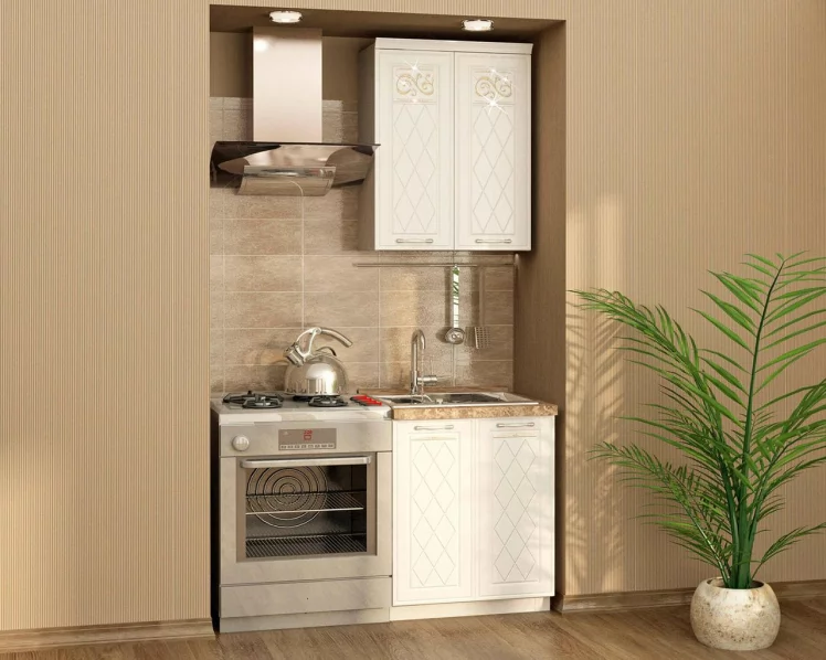 Кухонный гарнитур прямой (120 см) Тиффани 19 Набор 2_0