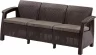 Диван трехместный Corfu Love Seat max коричневый Диван трехместный Corfu Love Seat max коричневый_154508