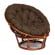 Кресло PAPASAN 23/01 W /с подушкой/ диаметр подушки 125 см, 115х101х104 см, Pecan (орех), ткань Коричневый, 3М7-147 Кресло PAPASAN 23/01 W /с подушкой/ диаметр подушки 125 см, 115х101х104 см, Pecan (орех), ткань Коричневый, 3М7-147_570733
