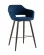 Стул барный Саймон Б велюр Темно-синий_230878
