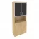 Шкаф высокий широкий ONIX O.ST-1.4R black Тиквуд Светлый Шкаф высокий широкий ONIX O.ST-1.4R black Тиквуд Светлый_254758