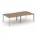 Стайл Проджект Рабочая станция двухсторонняя SN-59P.DRS-054 Дуб Табак/Металл Серый/Серебро Заглушка _3812198