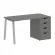 Стол письменный HOME OFFICE VR.SP-3-138.4.A Металлик/Серый металл_228611