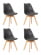 Стул обеденный DOBRIN JERRY SOFT (ножки светлый бук, цвет сиденья темно-серый (G-04)) 4 шт_3636634
