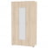 Шкаф распашный Алиса (H5_M2) 2230х1200х540 с торцевой ручкой (ДСС)_354285
