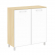Шкаф квадратный Ялта LT.SD-1.4 R white Акация Лорка/Стекло White 1098*452*1168_3881408