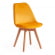 Стул TULIP SOFT (mod. 74) / 1 шт. в упаковке вельвет/дерево , 54 х 47 х 83 см , желтый (HLR 41)/натуральный_732701