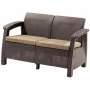 Диван двухместный Corfu Love Seat коричневый Диван двухместный Corfu Love Seat коричневый_154509
