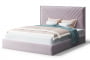 Кровать МИРА 2000*1600мм (без опор), велюр NEO 15 (лиловый), (б/основания, б/матраса)_885561