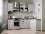 Кухонный гарнитур Джамис 2400 угловой Черный Белый камень Кухонный гарнитур Джамис 2400 угловой Черный Белый камень_255167