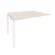 Проходной наборный элемент переговорного стола ONIX O.MP-NPRG-2 Денвер Светлый/Белый_241203