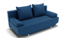 Диван Сити (ЗР) Цвет фасада: Синий; Тип: Прямой; Материал фасада: Металл/Велюр_891182
