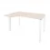 Стол эргономичный левый на П-образном м/к ONIX O.MP-SA-2L Денвер Светлый/Белый_240795