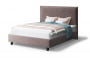 Кровать МИРА 2000*1800мм (на опорах), велюр Бренди лайт 05 (кофе), (б/основания, б/матраса)_873251