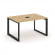 Стайл Проджект Стол переговорный SN-59O.SPRG-002 Тиквуд Светлый/Металл Черный 1180*980*750 _3865834