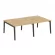 Рабочая станция ONIX WOOD OW.D.RS-4.2.7 Тиквуд Светлый/Темный Рабочая станция ONIX WOOD OW.D.RS-4.2.7 Тиквуд Светлый/Темный_201052