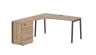 Стол эргономичный с тумбой (левый) EDIS ELCET 1518 L Дуб Денвер светлый Мокко_3640642
