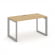 Стайл Проджект Стол письменный SN-59O.SP-014 Тиквуд Светлый/Металл Серый/Серебро Заглушка 1580*700*7 _3813643