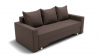 Диван Квадро-3 ПБ (ЗР) Цвет фасада: Коричневый; Тип: Прямой; Материал фасада: Металл/Велюр_852493