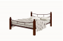 Кровать София Lux plus 1800х1900 Коричневая_142388