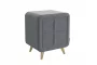 Тумба прикроватная Софи 2 TM-001.2 графит (велюр)_284760