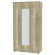 Шкаф распашный Алиса(H5_M2)2230х1200х540сторцевойручкой(ДКМ)_361872