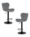 Стул барный DOBRIN BARNY BLACK (серый велюр (MJ9-75)) 2 шт_3637053