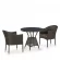 Комплект плетеной мебели T707ANS/Y350-W53 2Pcs Brown Комплект плетеной мебели T707ANS/Y350-W53 2Pcs Brown_155067