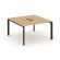 Стайл Проджект Рабочая станция двухсторонняя SN-59P.DRS-001 Тиквуд Светлый/Металл Черный/Черный Загл _3865746