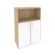 Шкаф средний широкий ONIX O.ST-2.2R white Тиквуд Светлый Шкаф средний широкий ONIX O.ST-2.2R white Тиквуд Светлый_254869
