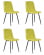 Стул обеденный DOBRIN CHILLY ROMBO (Лайм Simple 14, основание черное) 4 шт_3637021