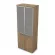 Шкаф высокий со стеклом GLOSS LINE 9НШ.005.19 Teakwood Шкаф высокий со стеклом GLOSS LINE 9НШ.005.19 Teakwood_218314